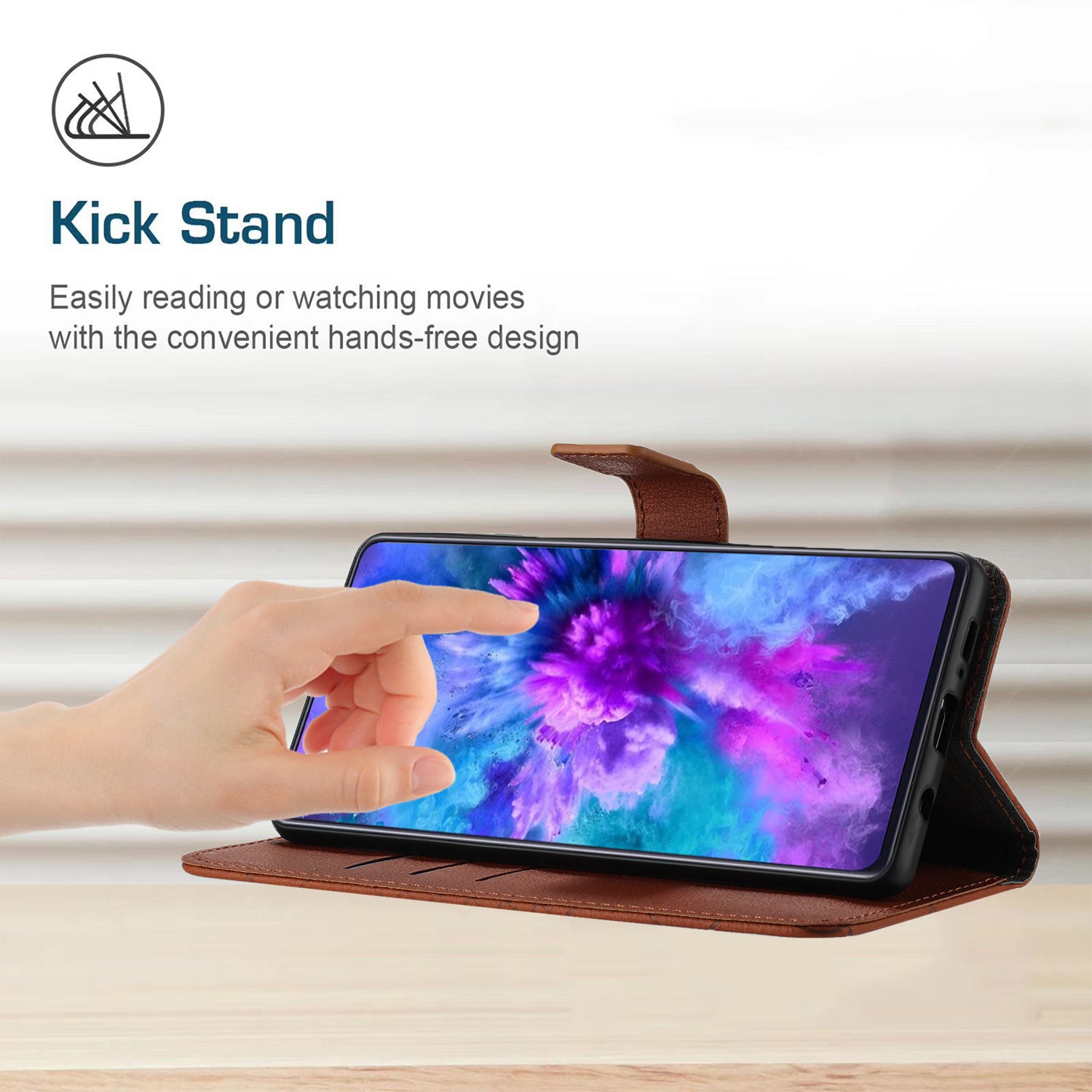 HT06 For Honor X8b 4G Case Leather Imprinted Rhombus Card Slots Phone Cover - Brown HT06 For Honor X8b 4G Case Leather Imprinted Rhombus Card Slots Phone Cover - Brown